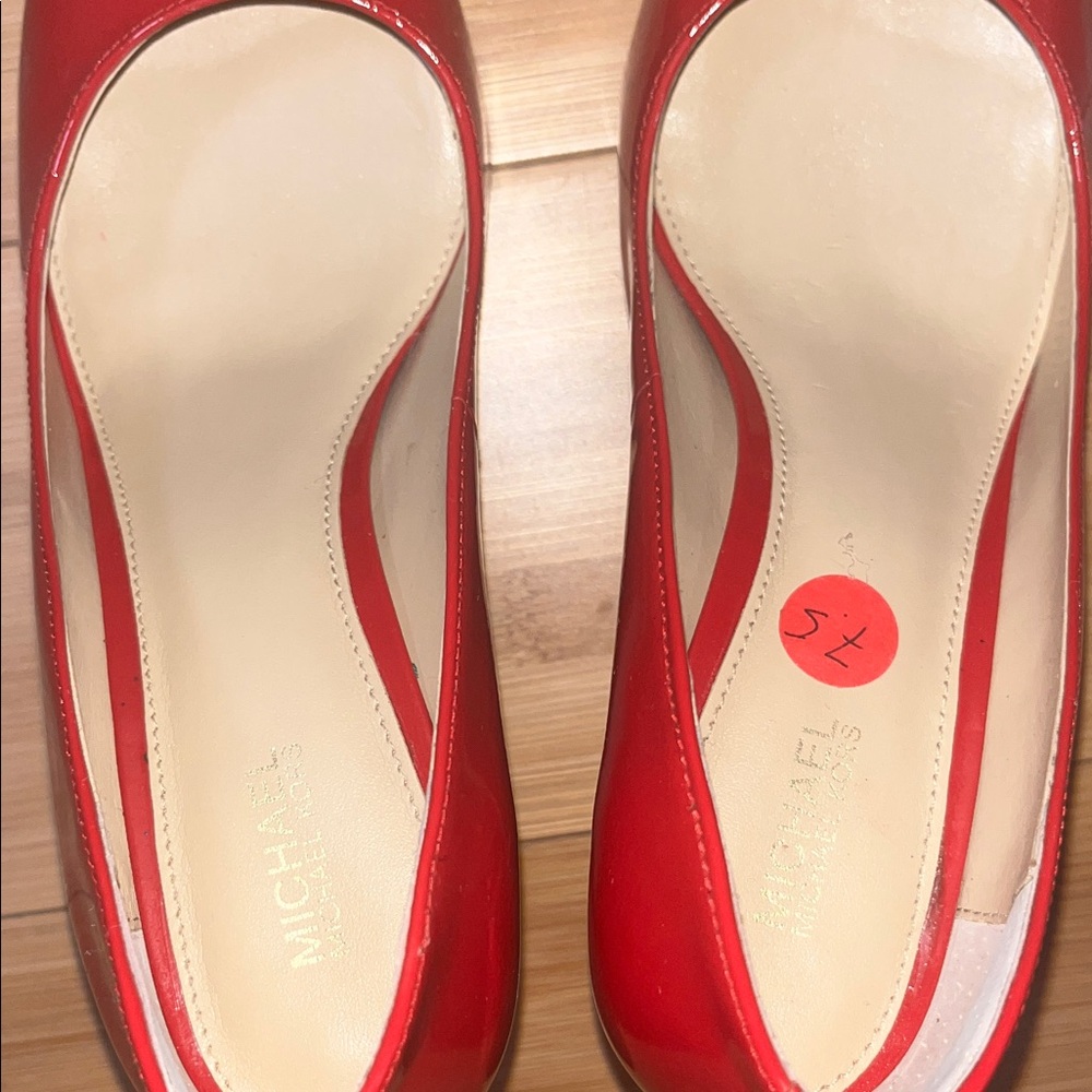 Michael Kors Red Patent Heels - Picture 4 of 5